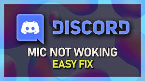 discord not picking up mic